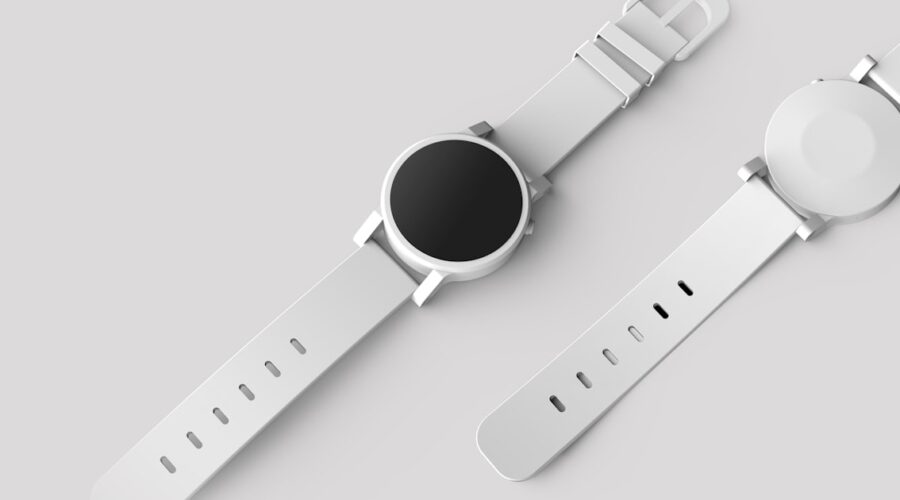 Smartwatch with silicone band shown in a best smart watch guide