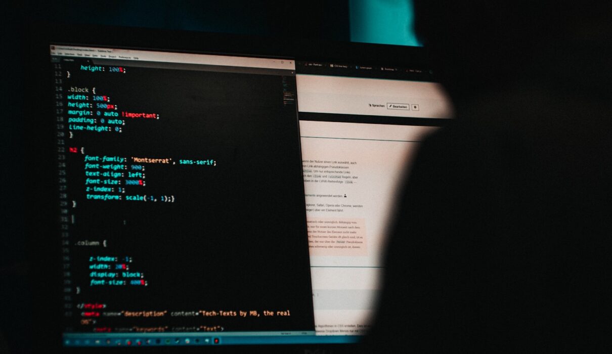 Computer cybersecurity concept for antivirus software guide