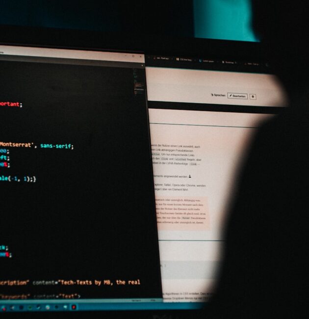 Computer cybersecurity concept for antivirus software guide