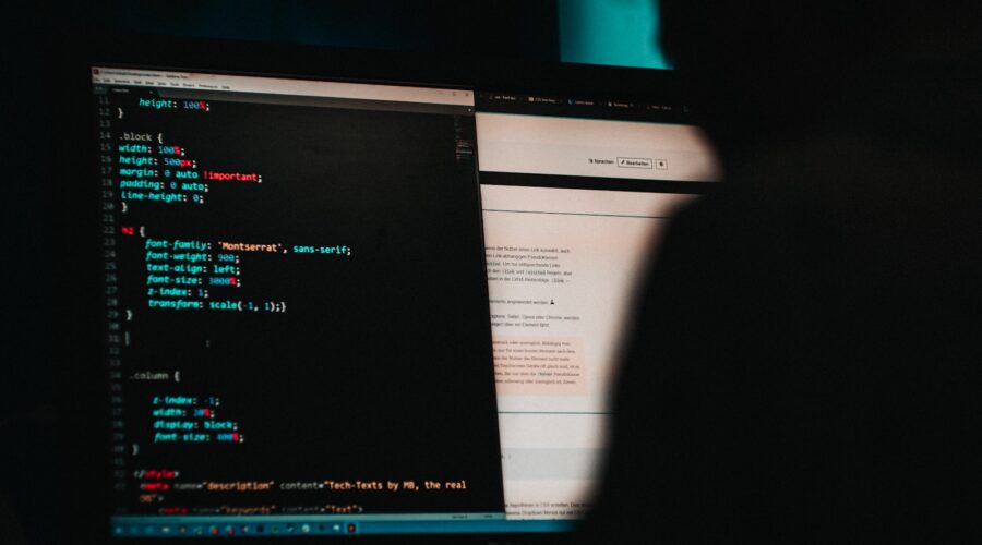 Computer cybersecurity concept for antivirus software guide