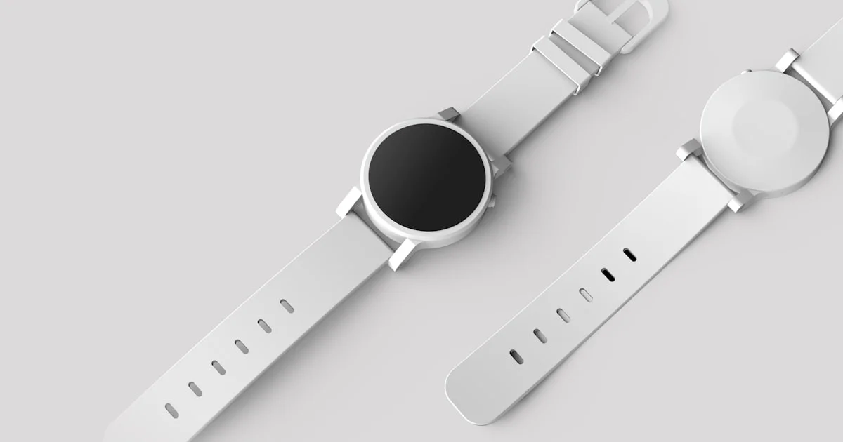 Smartwatch with silicone band shown in a best smart watch guide