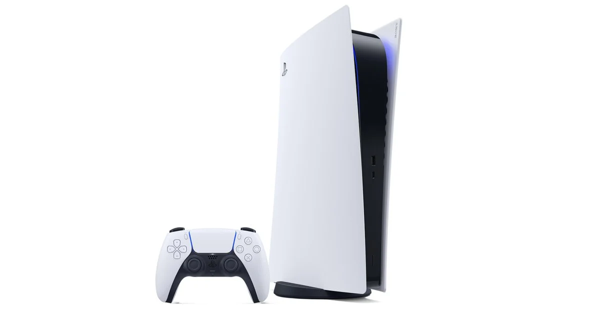 A PlayStation 5 console standing beside its white wireless controller, the hardware behind which console gaming subscription should I buy